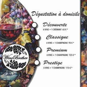 DÉGUSTATION À DOMICILE  " Prestige"